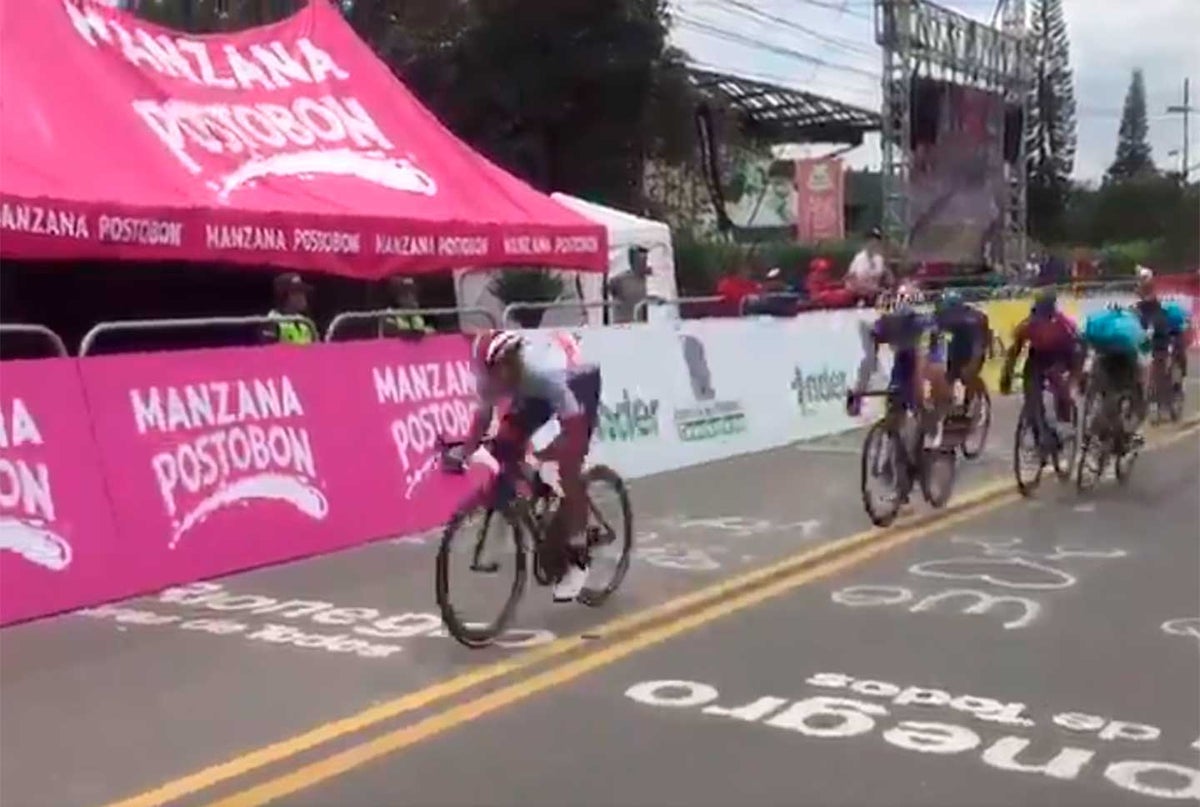 Sebastián Molano gana tercera etapa del tour de Colombia