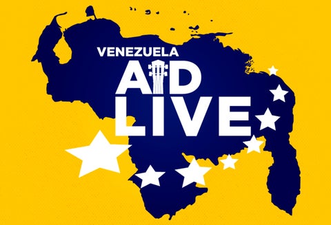 Imagen promocional del concierto Venezuela Aid Live