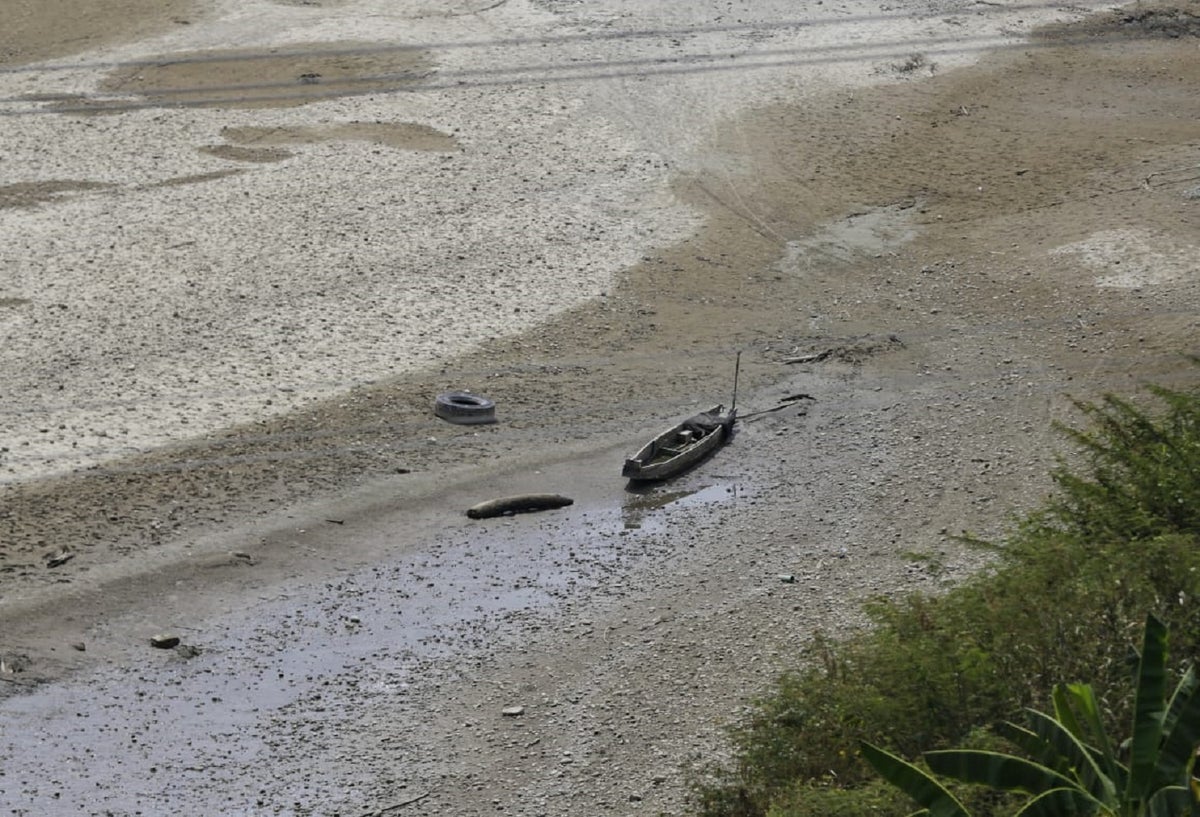 Cause del río Cauca tras el cierre de la segunda compuerta de Hidroituango