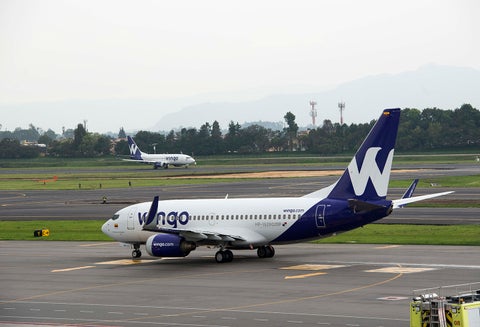 Aviones de la aerolínea Wingo