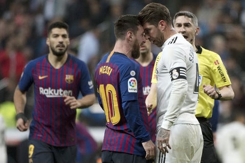 Leo Messi y Sergio Ramos se encaran en un clásico