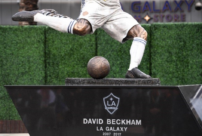 estatua de David Beckham
