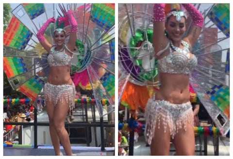 Andrea Valdiri en el Carnaval de Barranquilla 2019