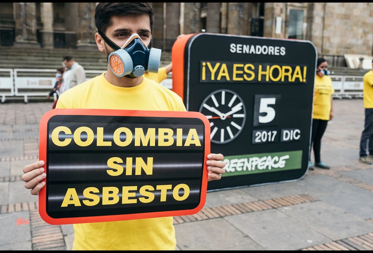 Campaña 'Ya Es Hora - Colombia sin asbesto' de Greenpeace