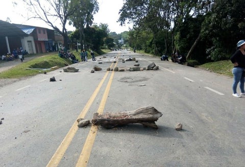 Bloqueo vía Panamericana