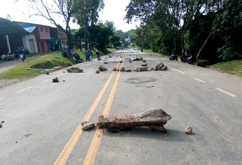 La vía que de Cali conduce a Popayán
