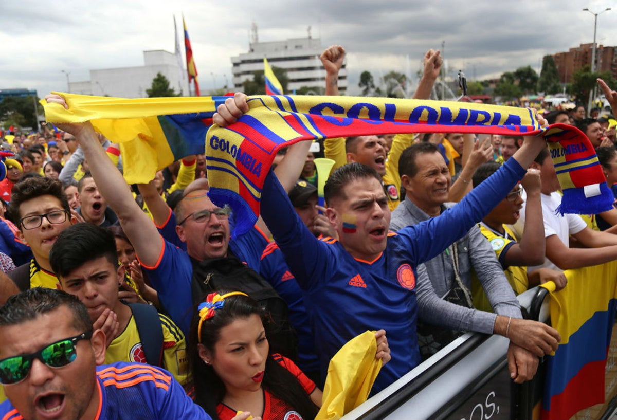 Hinchas colombianos