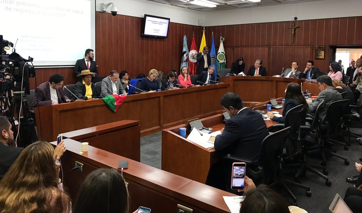 Comisión segunda de Senado en debate de control político al Gobierno
