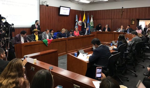 Comisión segunda de Senado en debate de control político al Gobierno