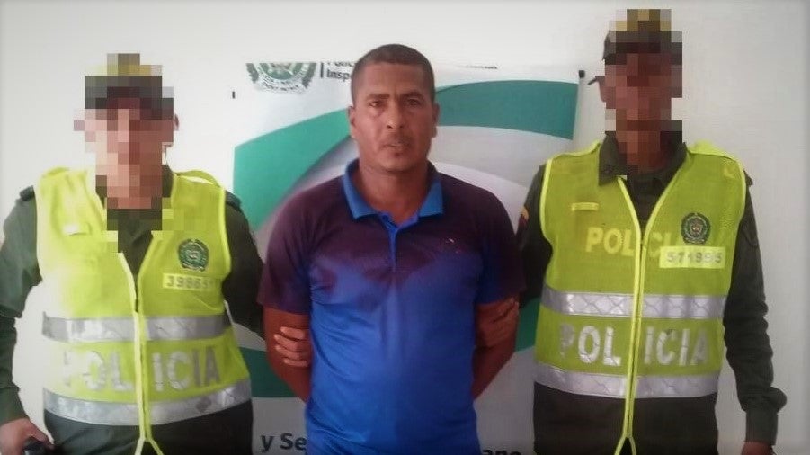 Rafael Julio Cuadrado, capturado en Coveñas