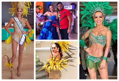 Famosas en el Carnaval de Barranquilla 2019.