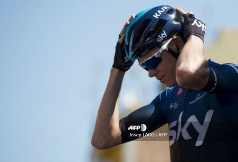 Chris Froome sufrió caída en Vuelta a Cataluña