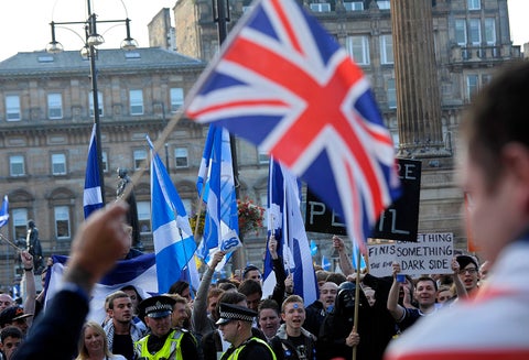 Glasgow, en Escocia, cuando se adelantó campaña por el referendo