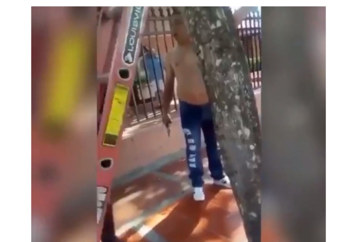 Hombre violento contra operarios de Electricaribe