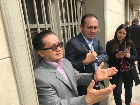 Senador Guillermo García Realpe y senador Antonio Sanguino