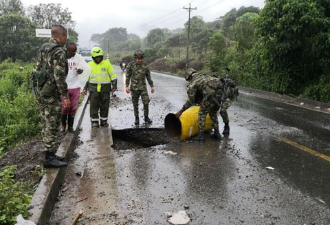 Protesta de indígenas en Cauca