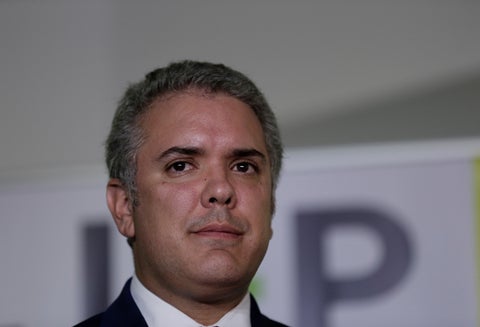 Iván Duque, presidente de la República, en la JEP