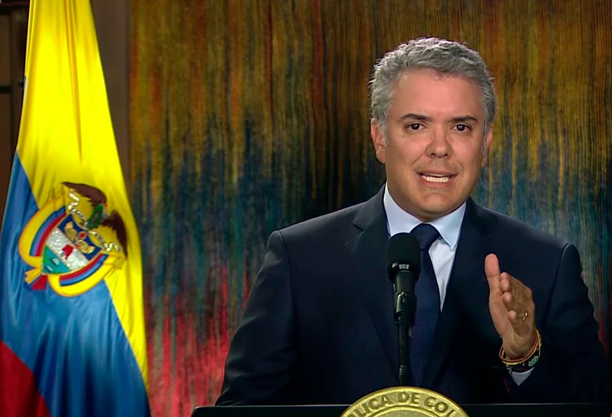 El presidente Iván Duque en la Casa de Nariño