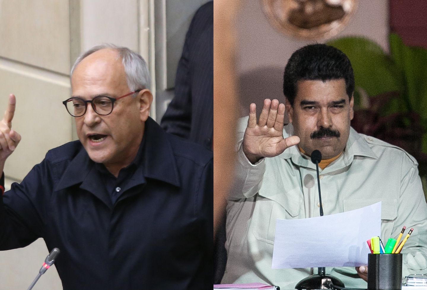 José Obdulio Gaviria y Nicolás Maduro (2)