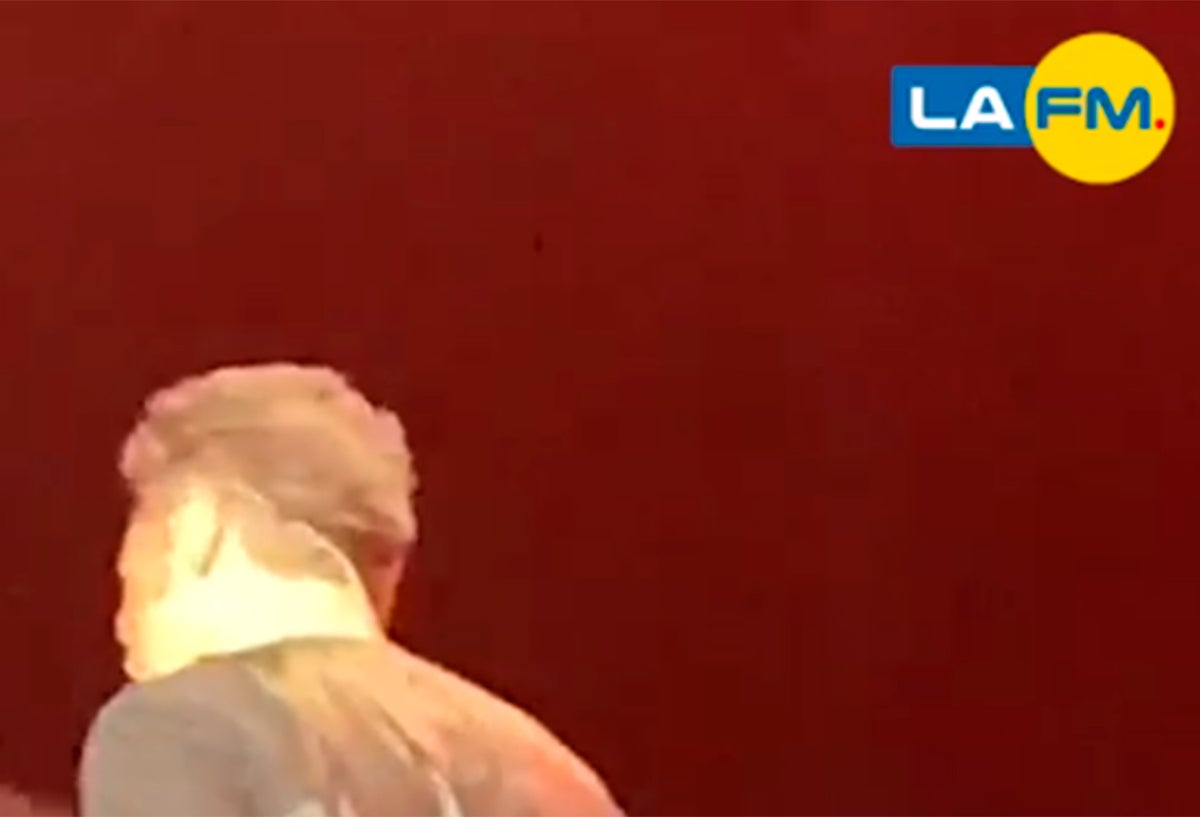 Luis Miguel durante su concierto en Panamá