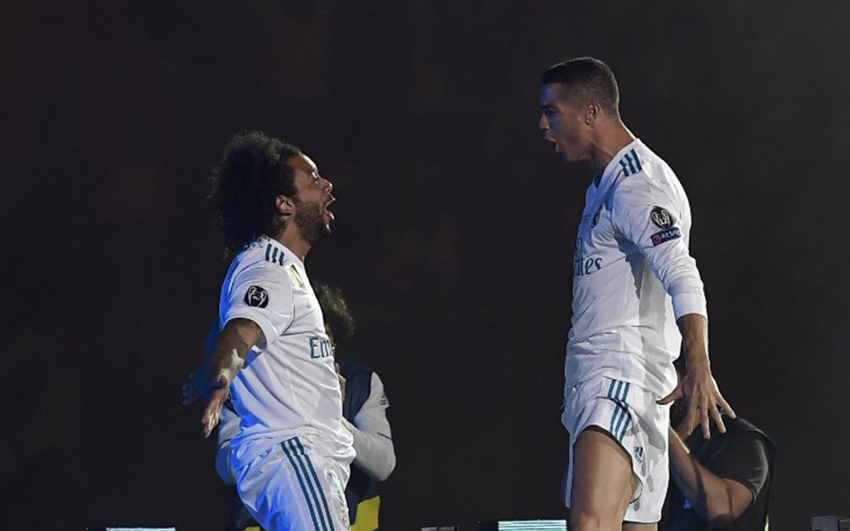 Marcelo y Cristiano Ronaldo