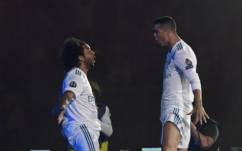 Marcelo y Cristiano Ronaldo