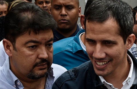 Roberto Marrero y Juan Guaidó.