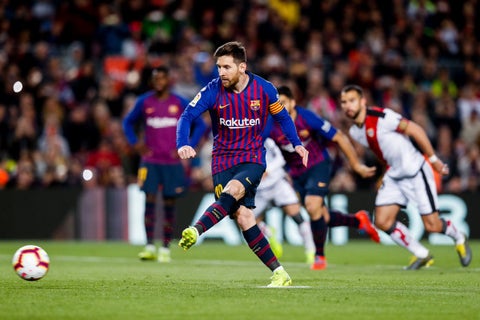 Leo Messi con la camiseta de FC Barcelona