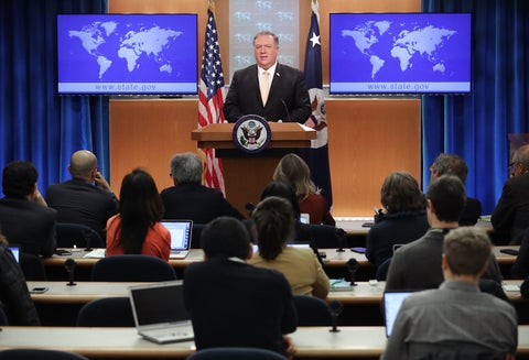 Mike Pompeo, secretario de Estado de Estados Unidos, en Washington