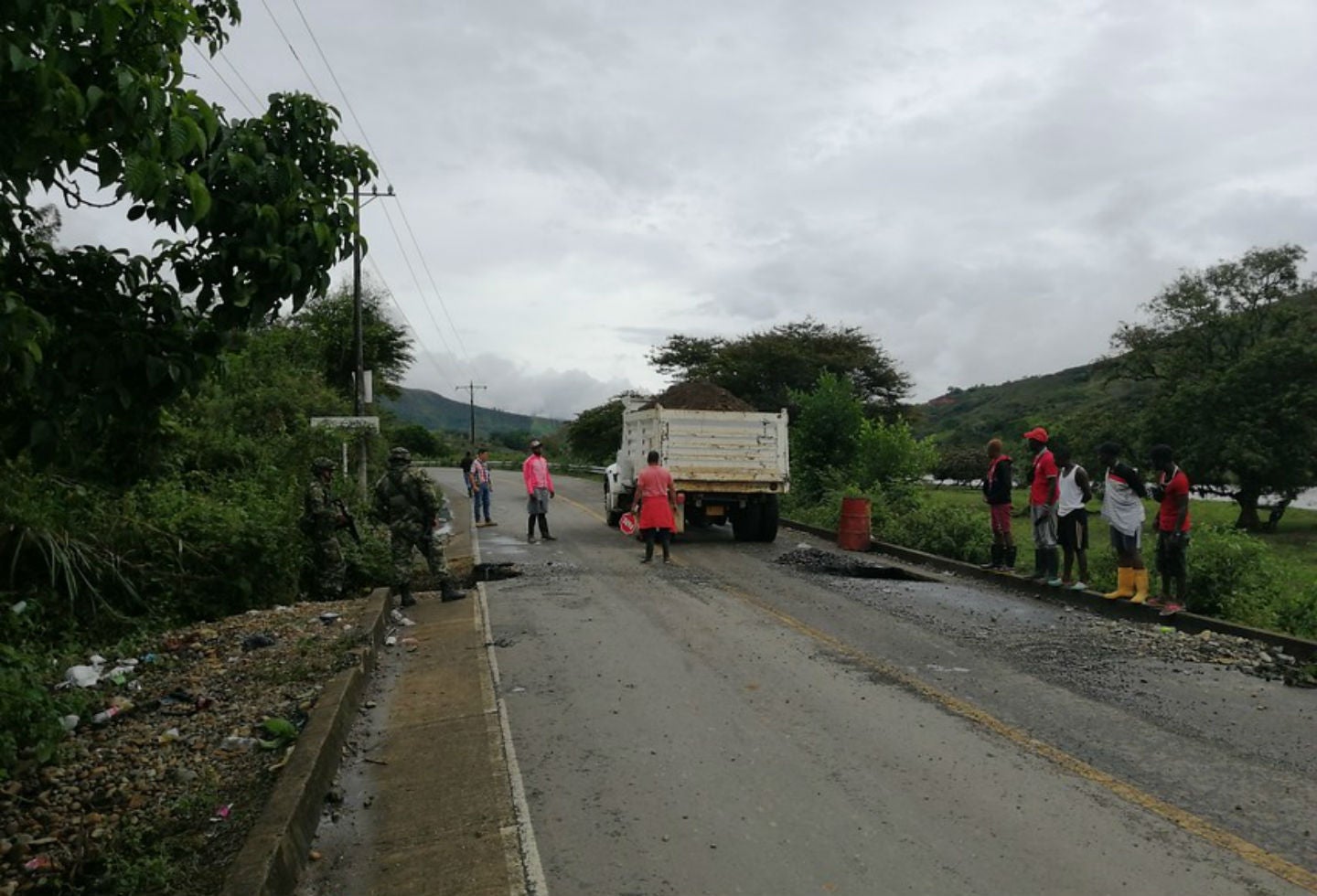 Minga indígena en Cauca
