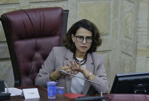 Nancy Patricia Gutiérrez, ministra del Interior.