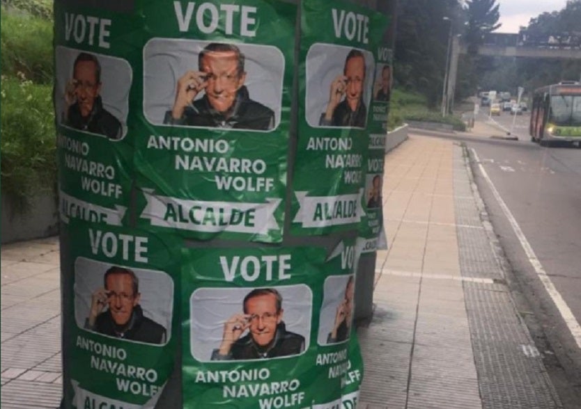 Publicidad falsa campaña Navarro