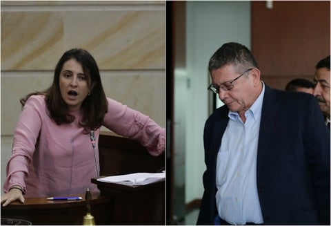 Paloma Valencia y Pablo Catatumbo, congresistas