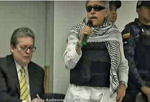 Audiencia de pérdida de investidura contra Santrich, en la cárcel La Picota de Bogotá.