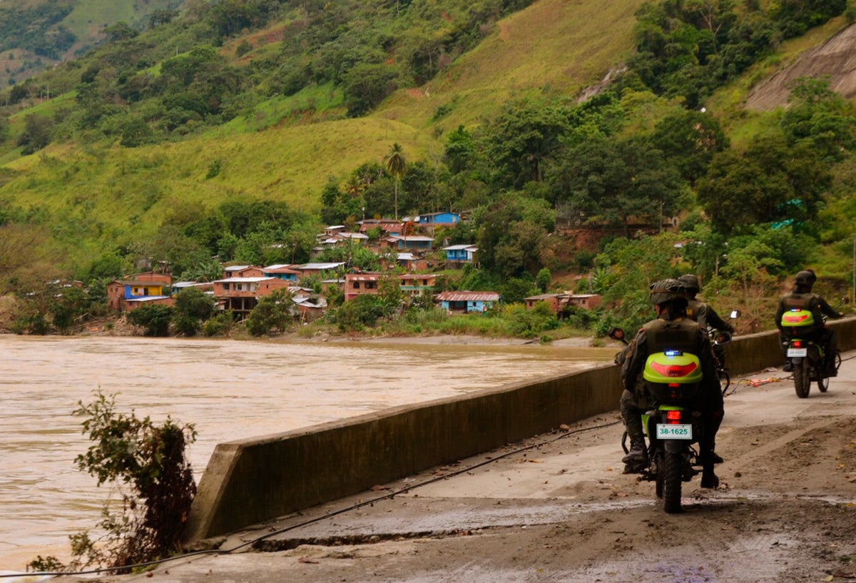 Puerto Valdivia (Antioquia), en inmediaciones de Hidroituango