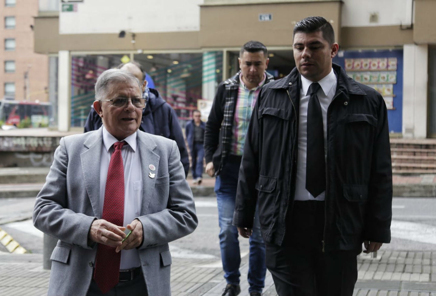 Rodrigo Granda al llegar a la JEP