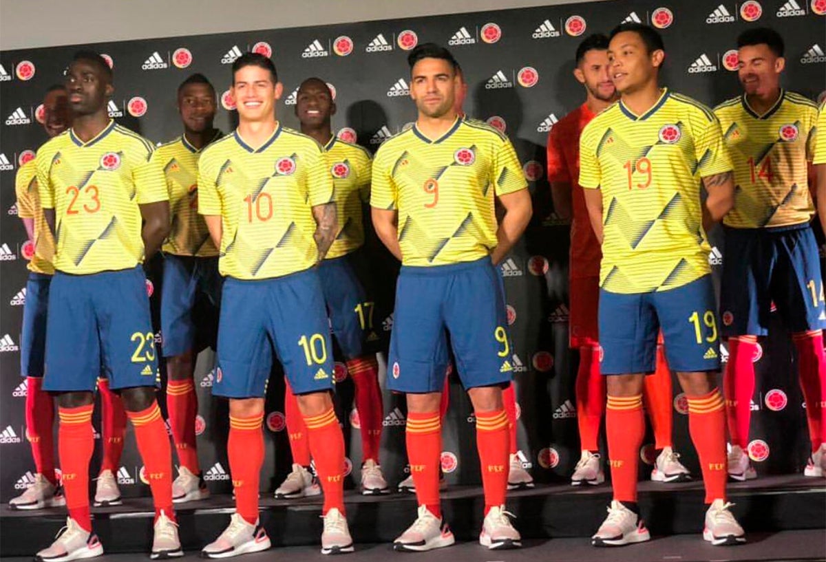 La Selección Colombia con la camiseta 2019-2020