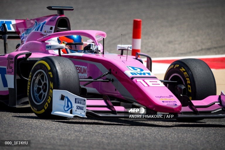 La colombiana Tatiana Calderón durante su debut con el BWT Arden en la Fórmula 2