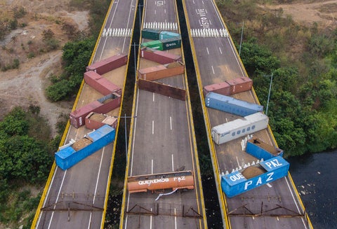 Tienditas, puente que divide a Colombia de Venezuela