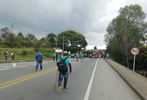 Bloqueo en Vía Panamericana