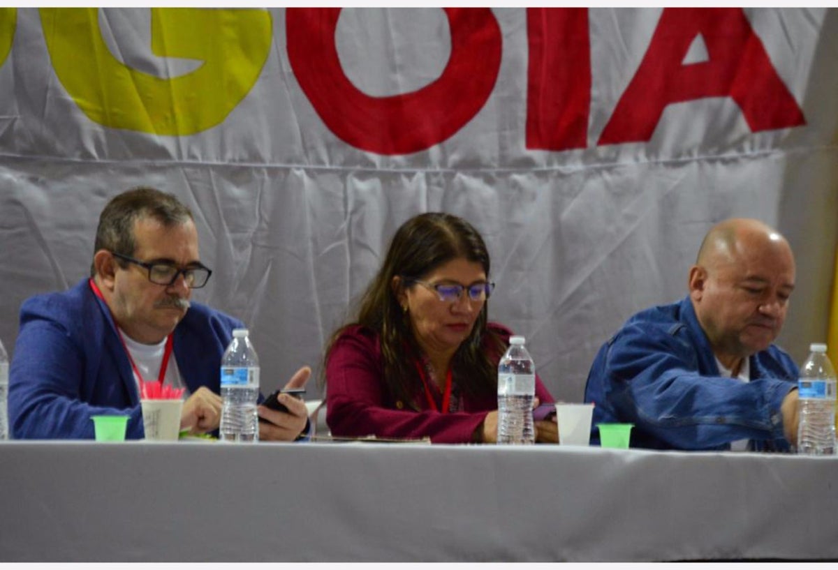 Voceros del partido Farc