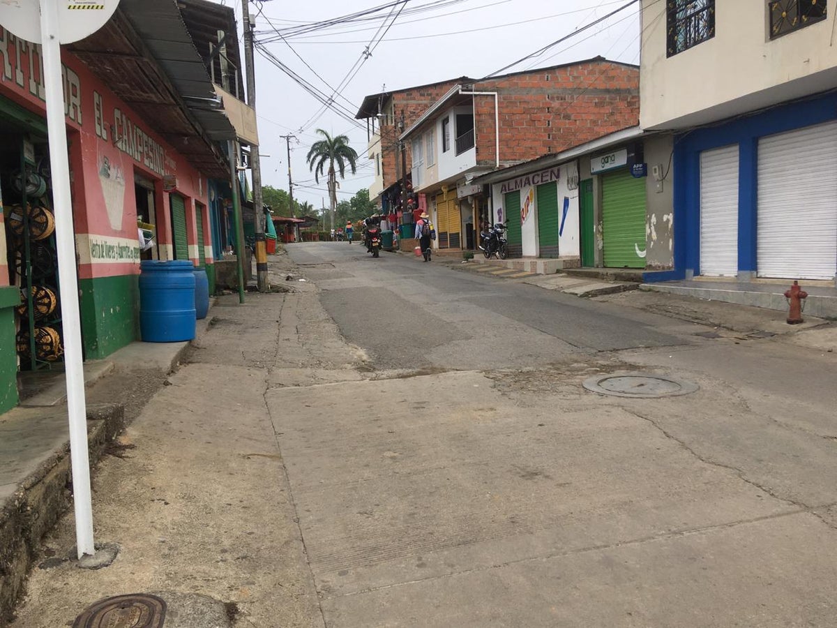 Población de Cáceres, en el Bajo Cauca antioqueño