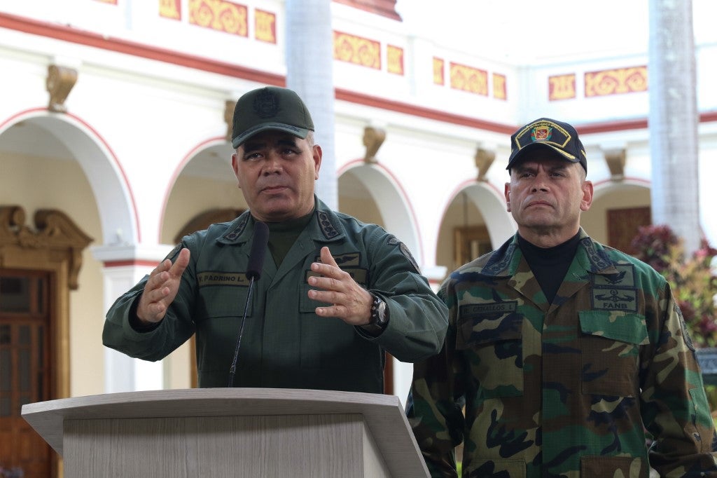 Vladimir Padrino en una declaración