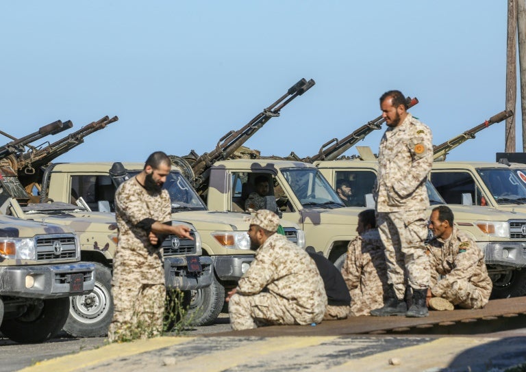 COMBATES LIBIA Fuerzas de Haftar