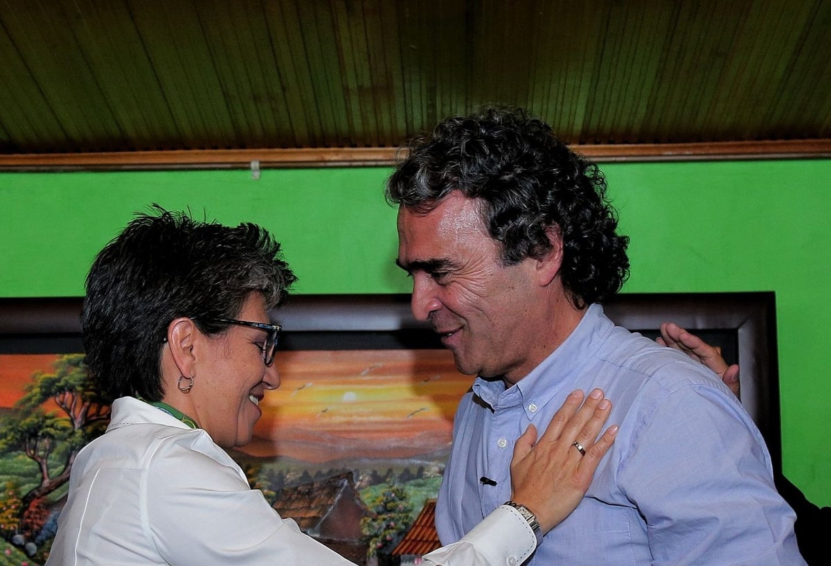 Claudia López y Sergio Fajardo