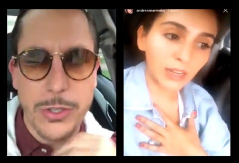 Alejandro Riaño y Andrea Marmolejo