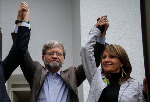 Antanas Mockus y Ángela Robledo, congresistas