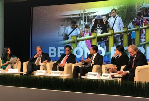 Sectores del Mecanismo Global de Financiamiento Concesional reunidos para anunciar la ayuda a Colombia