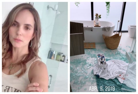 Catalina Aristizabal sufrió accidente en el baño de su casa.