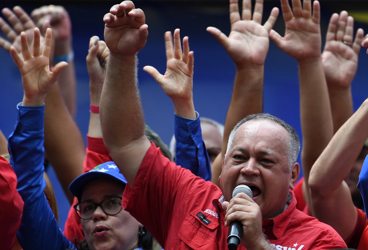 Diosdado Cabello, presidente de la Asamblea Nacional Constituyente del régimen de Nicolás Maduro